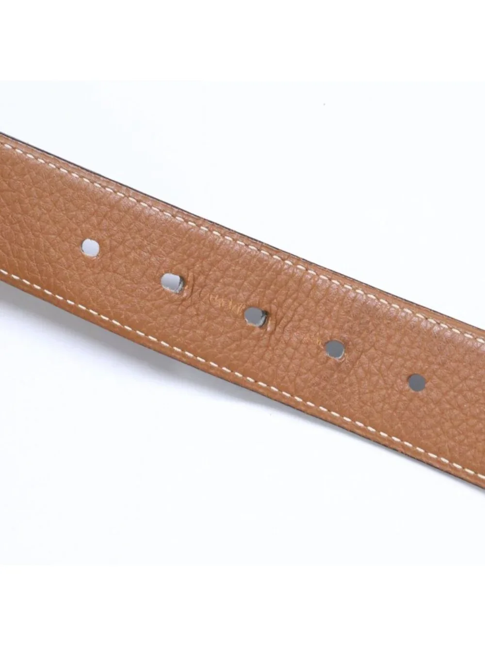 Hermes Cape Cod Box Calf Veau Togo Reversible Belt 95